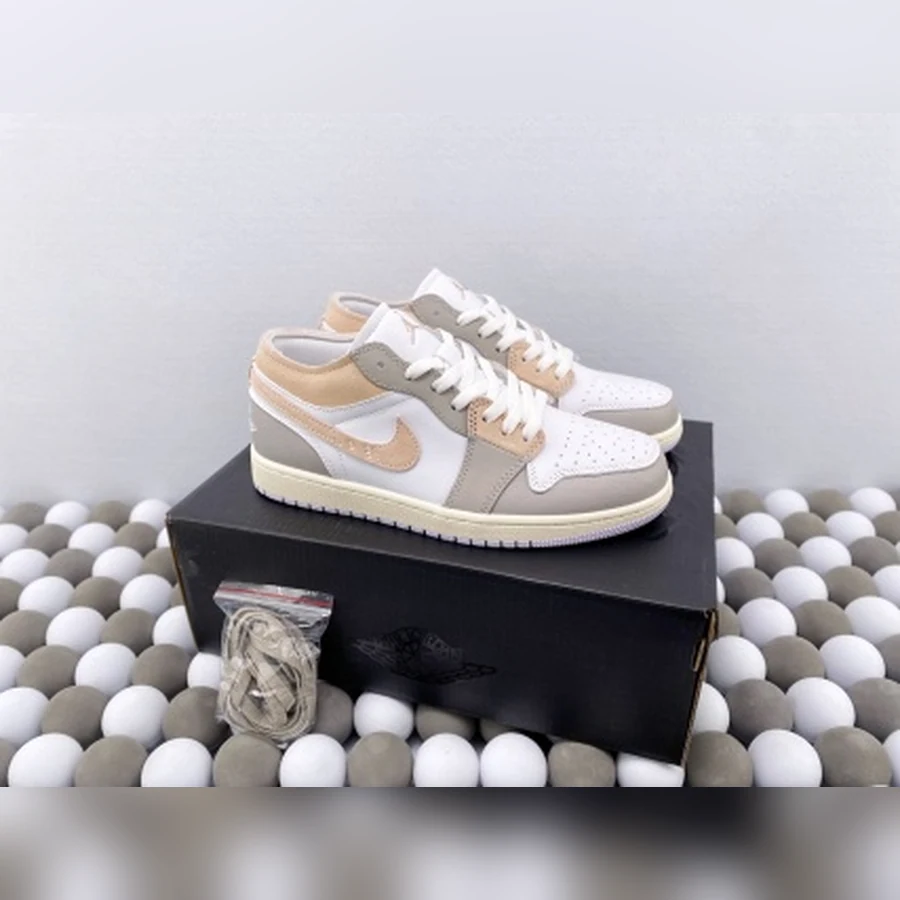 Jordan 1 Low White Grey Light Tan