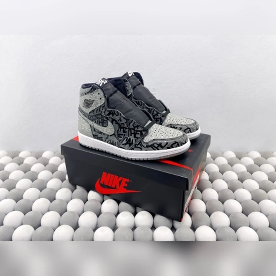 Jordan 1 High Black Grey White