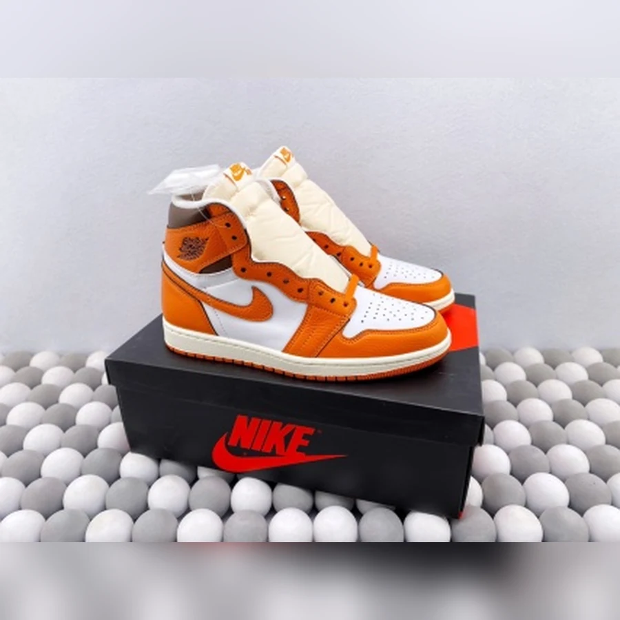 Jordan 1 High Starfish Orange White Brown