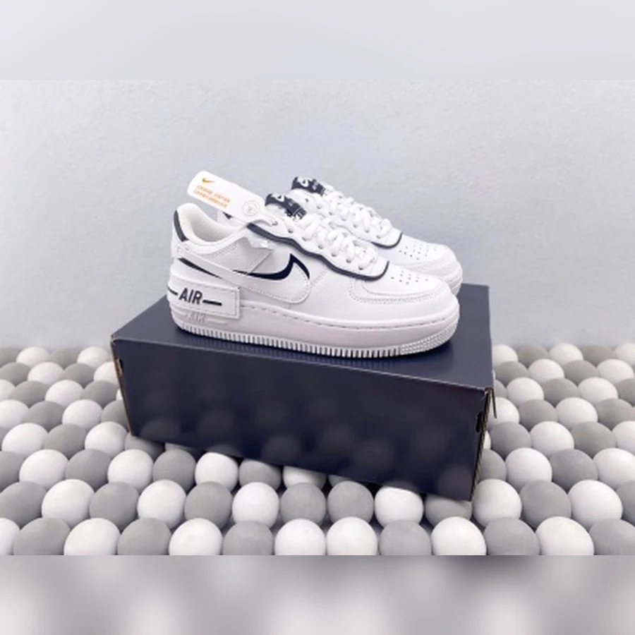 Nike Air Force 1 White Black Shadow