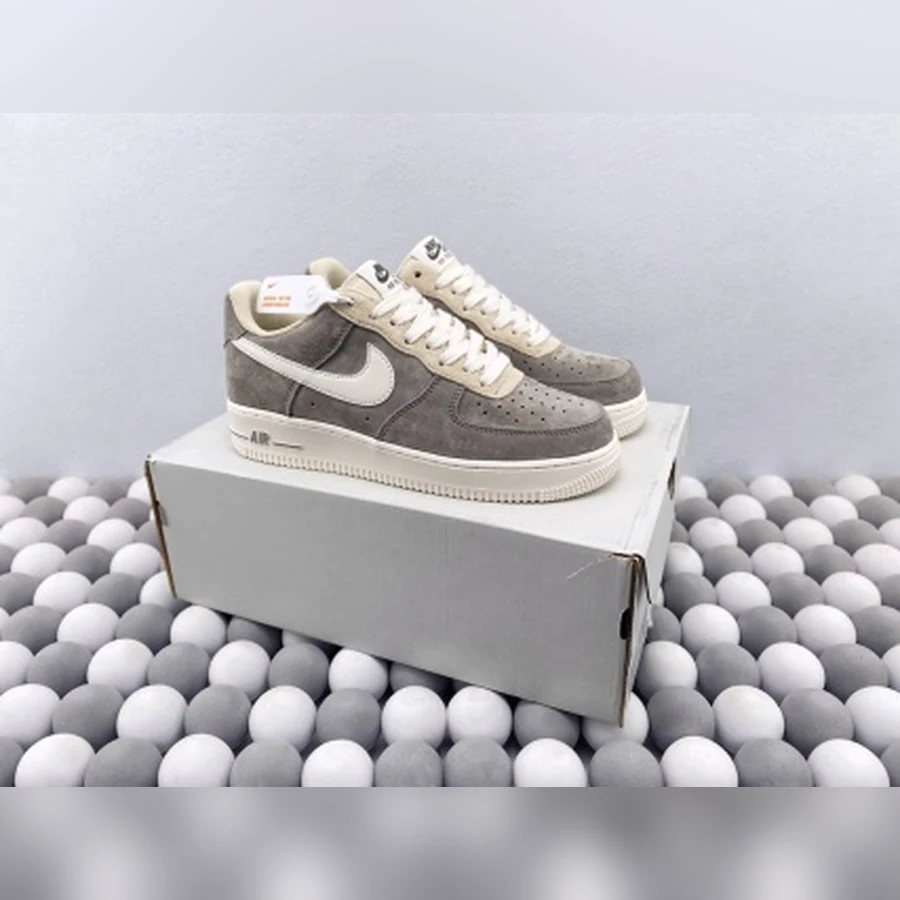 Nike Air Force 1 Grey Sail Suede