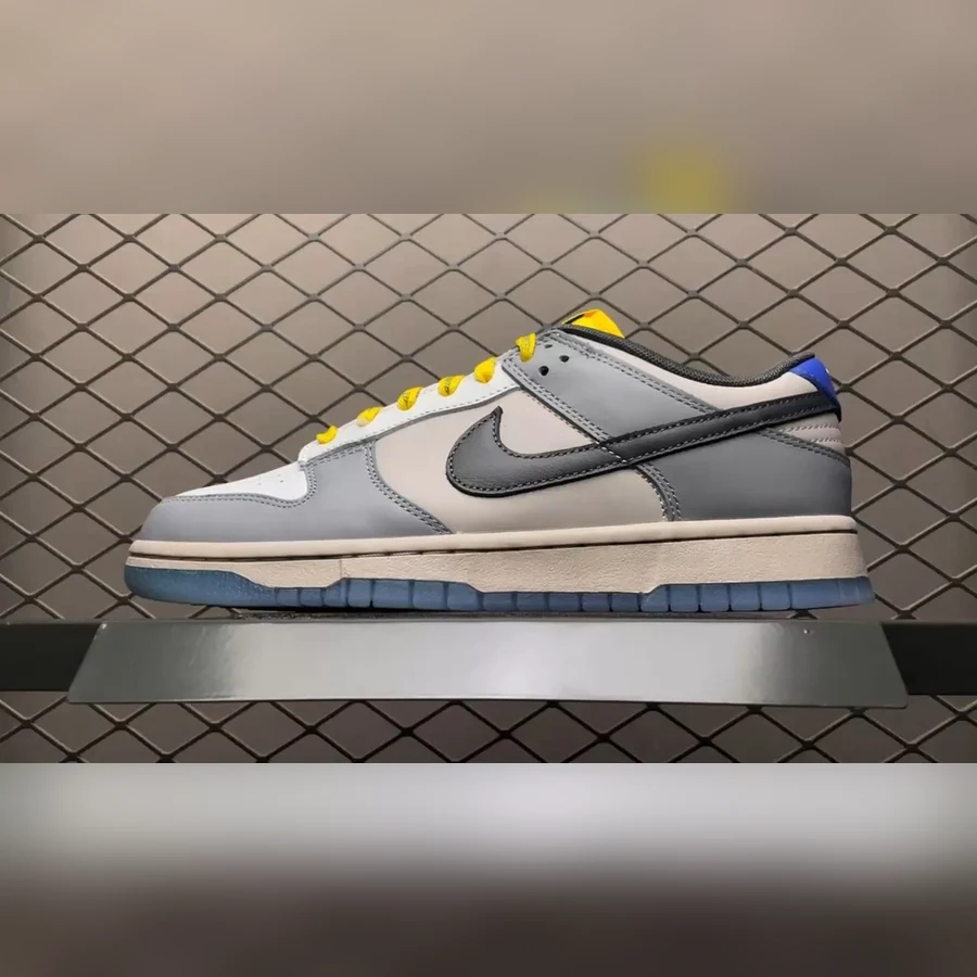 Nike Dunk Low Grey White Yellow Blue