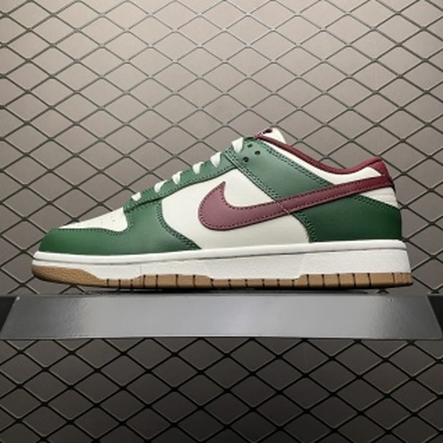 Nike Dunk Low Green Sail Maroon Gum